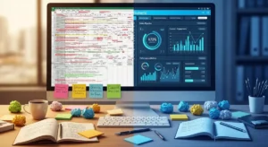 Wizualizacja chaosu w Excelu kontra uporządkowany dashboard CRM