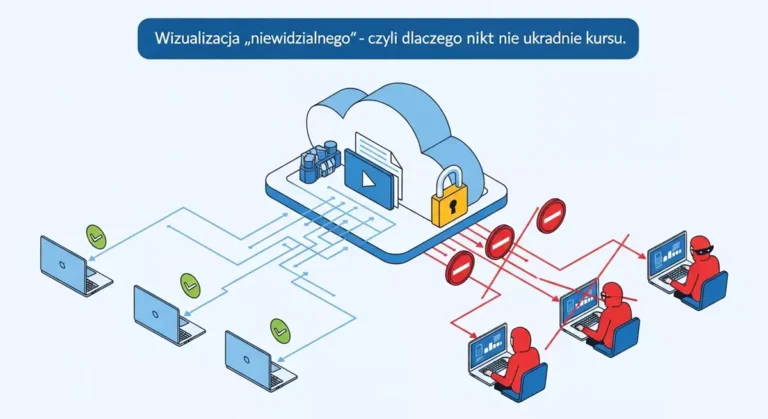 Schemat bezpiecznego streamingu wideo z chmury na platformę VOD