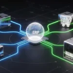 Schemat integracji systemu ERP ze sklepem internetowym i modułem logistycznym